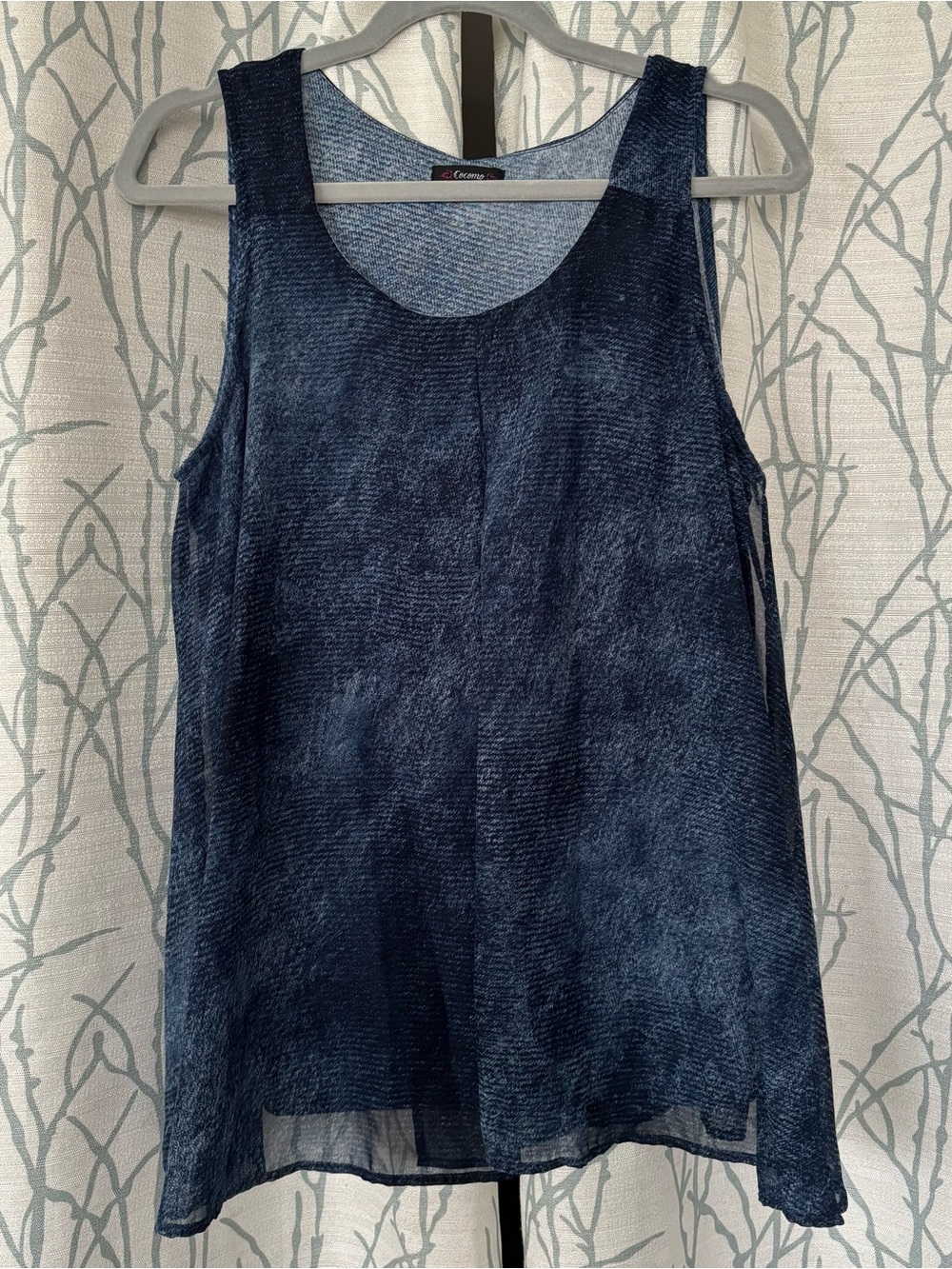 Cocomo Navy Blue Sleeveless Women's Camisole Tank Top